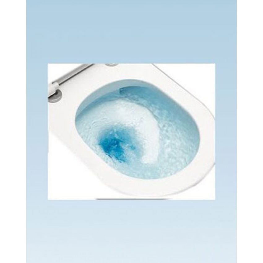 Bianco Ceramica Delia Rimless DL12000SC-300 Λεκάνη Χ.Π. 66.5cm Κομπλέ - Image 2