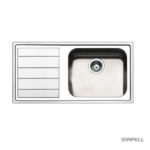 Νεροχύτης LINEAR 100x50 APELL Inox Λείο LEFT