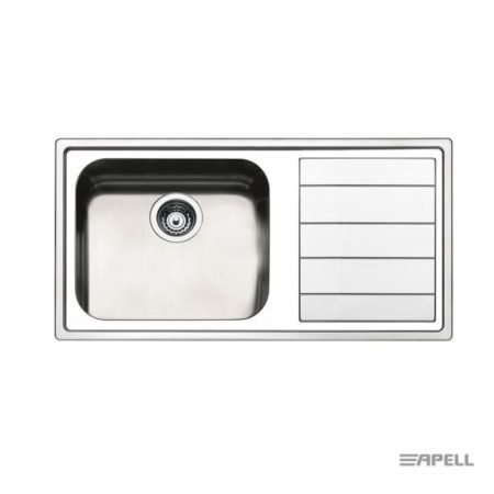 Νεροχύτης LINEAR 100x50 APELL Inox Λείο RIGHT