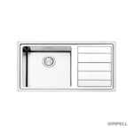 Νεροχύτης LINEAR PLUS 100x50 APELL Inox Λείο RIGHT