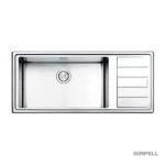 Νεροχύτης LINEAR PLUS 116x50 APELL Inox Λείο RIGHT