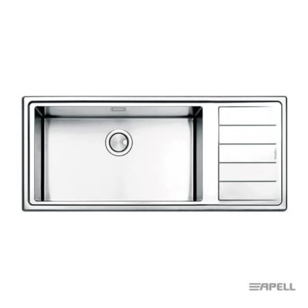 Νεροχύτης LINEAR PLUS 116x50 APELL Inox Λείο RIGHT