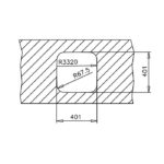 Νεροχύτης Ανοξείδωτος BE 40.40 PLUS - Image 4