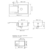 Νεροχύτης MONO 100x51 SCHOCK CRISTADUR POLARIS GR - Image 2