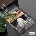 Νεροχύτης MONO 78x51 SCHOCK CRISTADUR SILVERSTONE GR - Image 2