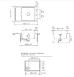 Νεροχύτης MONO 78x51 SCHOCK CRISTADUR SILVERSTONE GR - Image 3