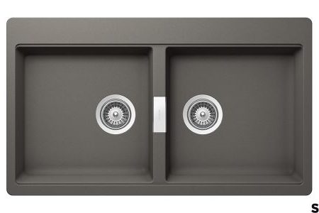 Νεροχύτης MONO 86x50 SCHOCK CRISTADUR SILVERSTONE GR