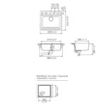 Νεροχύτης MANHATTAN 57x51 SCHOCK CRISTALITE CROMA GR - Image 2