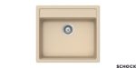 Νεροχύτης MANHATTAN 57x51 SCHOCK CRISTALITE MOONSTONE GR