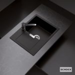 Νεροχύτης MANHATTAN 69x51 SCHOCK CRISTALITE NERO GR