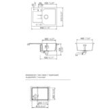 Νεροχύτης MANHATTAN 69x51 SCHOCK CRISTALITE NERO GR - Image 3
