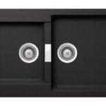 Νεροχύτης MANHATTAN 86x50 SCHOCK CRISTALITE NERO GR