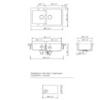 Νεροχύτης MANHATTAN 86x50 SCHOCK CRISTALITE CROMA GR - Image 2