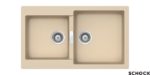 Νεροχύτης MANHATTAN 86x50 SCHOCK CRISTALITE MOONSTONE GR