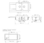 Νεροχύτης MANHATTAN 116x51 SCHOCK CRISTALITE Superwhite GR - Image 2