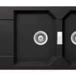 Νεροχύτης MANHATTAN 116x51 SCHOCK CRISTALITE NERO GR