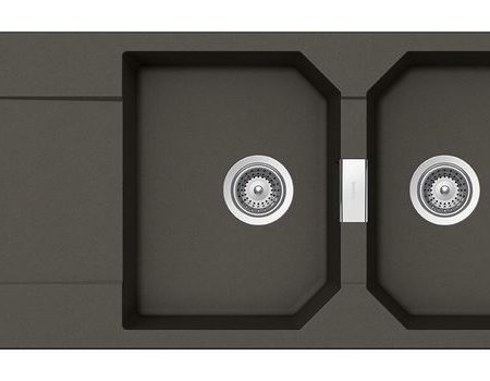 Νεροχύτης MANHATTAN 116x51 SCHOCK CRISTALITE ASPHALT GR