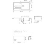Νεροχύτης ELEMENT 100x50 SCHOCK CRISTALITE ASPHALT GR - Image 2