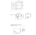 Νεροχύτης ELEMENT 78x50 SCHOCK CRISTALITE Superwhite GR - Image 2