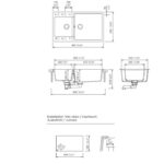 Νεροχύτης ELEMENT 86x50 SCHOCK CRISTALITE CONCRETE GR - Image 2