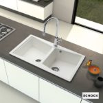 Νεροχύτης CITY 86x50 SCHOCK CRISTALITE Superwhite GR