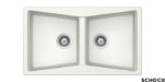 Νεροχύτης CITY 86x50 SCHOCK CRISTALITE Superwhite GR - Image 3