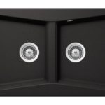 Νεροχύτης CITY 86x50 SCHOCK CRISTALITE NERO GR