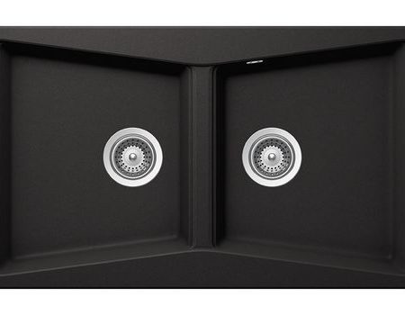 Νεροχύτης CITY 86x50 SCHOCK CRISTALITE NERO GR