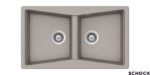 Νεροχύτης CITY 86x50 SCHOCK CRISTALITE CONCRETE GR