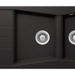 Νεροχύτης CITY 116x50 SCHOCK CRISTALITE NERO GR