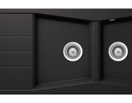 Νεροχύτης CITY 116x50 SCHOCK CRISTALITE NERO GR