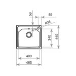 Νεροχύτης Ανοξείδωτος PREMIUM 1B - Image 4