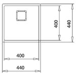 Νεροχύτης Ανοξείδωτος FLEX LINEA 40.40 RS 15 - Image 9