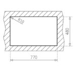 Νεροχύτης Ανοξείδωτος UNIVERSE 80 T-XP 2B Λείο - Image 8