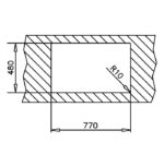 Νεροχύτης Ανοξείδωτος UNIVERSE 45 T-XP 1B 1D Λείο - Image 7