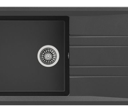 Νεροχύτης STONE 60 L-TG 1B 1D Dark Grey