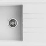 Νεροχύτης STONE 50 B-TG 1B 1D Λευκό