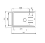 Νεροχύτης STONE 60 S-TG 1B 1D Sand Beige - Image 4