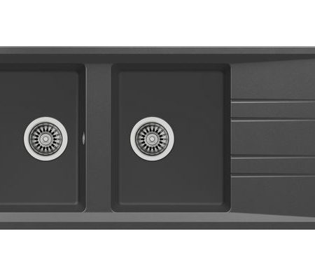 Νεροχύτης STONE 80 B-TG 2B 1D Dark Grey