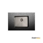 Νεροχύτης Υποκαθήμενος SQUADRO 54x44 FORTInox Inox PVD Μαύρο BRUSHED - Image 2