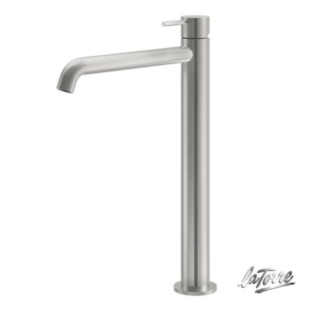 Μπαταρία Νιπτήρος Υψηλή +Βαλβίδα CLIC-CLAC ELLE 316 LA TORRE BRUSHED Inox