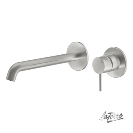 Μπαταρία Νιπτήρος Τοίχου ELLE 316 LA TORRE BRUSHED Inox