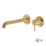 Μπαταρία Νιπτήρος Τοίχου ELLE 316 LA TORRE Inox PVD BRUSHED GOLD