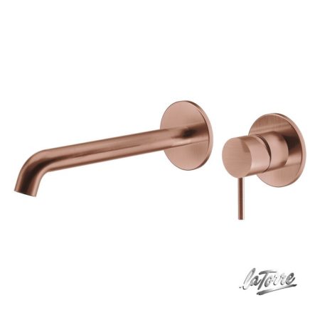 Μπαταρία Νιπτήρος Τοίχου ELLE 316 LA TORRE Inox PVD ROSE-GOLD