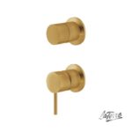 Μίκτης Εντοιχισμού Με Εκτροπέα ELLE 316 LA TORRE Inox PVD BRUSHED GOLD