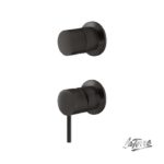 Μίκτης Εντοιχισμού Με Εκτροπέα ELLE 316 LA TORRE Inox PVD Μαύρο BRUSHED