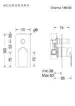 Μίκτης Εντοιχισμού Με Εκτροπέα CHARMA EURORAMA Χρωμέ - Image 2