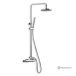 Μπαταρία Ντουζ+Επεκτάσιμη Κολώνα+Κεφαλή ELETTA TECNO Χρωμέ