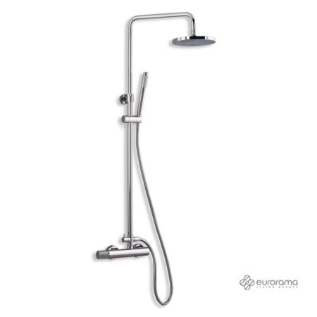 Μπαταρία Ντουζ+Επεκτάσιμη Κολώνα+Κεφαλή ELETTA TECNO Χρωμέ