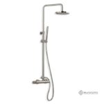 Μπαταρία Ντουζ+Επεκτάσιμη Κολώνα+Κεφαλή ELETTA TECNO Inox